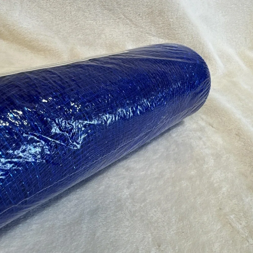Basic Blue Mesh Floral Ribbon New Unopened 30 ft x 10